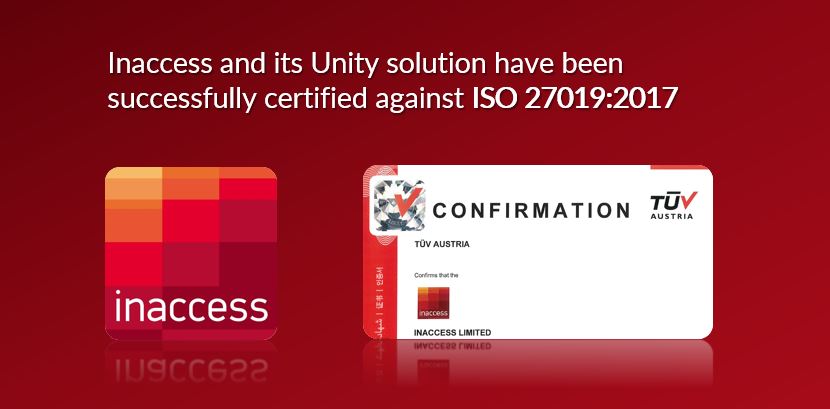 Inaccess receives ISO27019:2017-Certification by TUV Austria